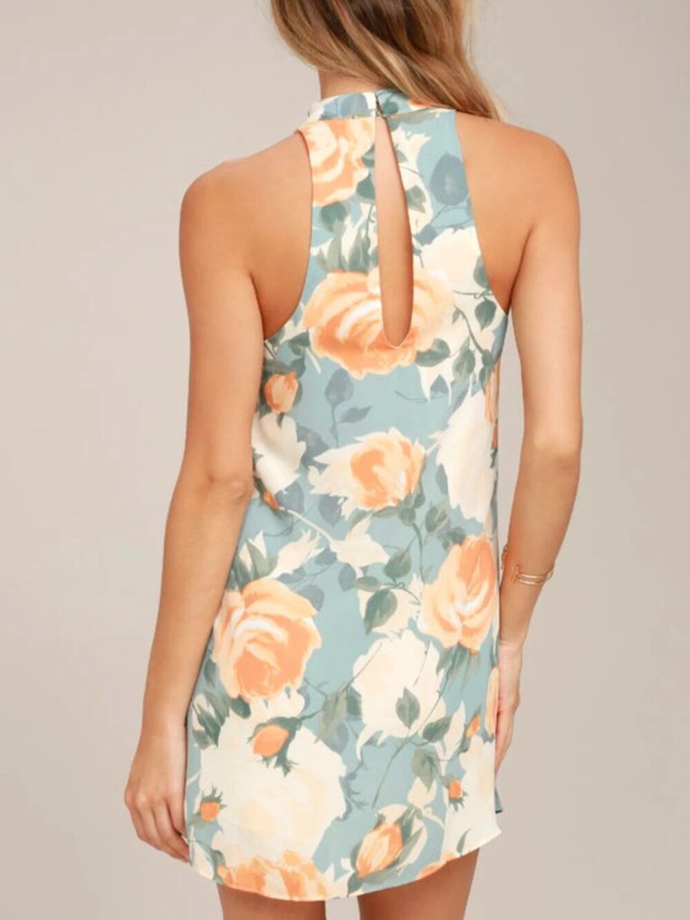 Lulus Part of Your World Dusty Sage Floral Print Swing Dress - Picture 4 of 13